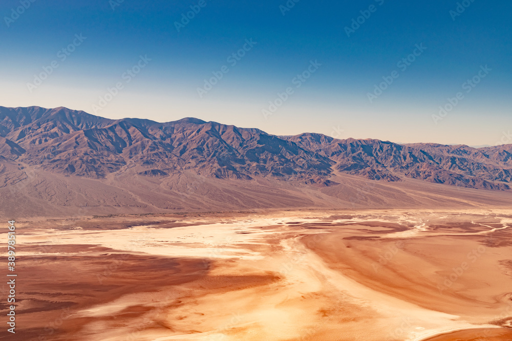 Naklejka premium USA, CA, Death Valley National Park, October the 31 2020, scenic view.