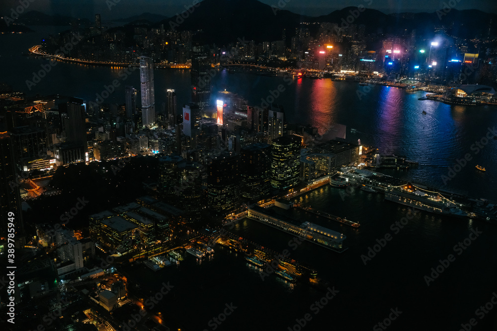 Fototapeta premium hong kong night view