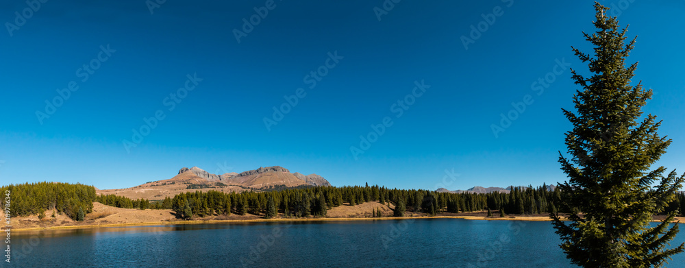 Andrews Lake With Turks Head Peak, Andrews Lake State Wildlife Area, Colorado, USA Andrews Lake With Turks Head Peak, Andrews Lake State Wildlife Area, Colorado, USA