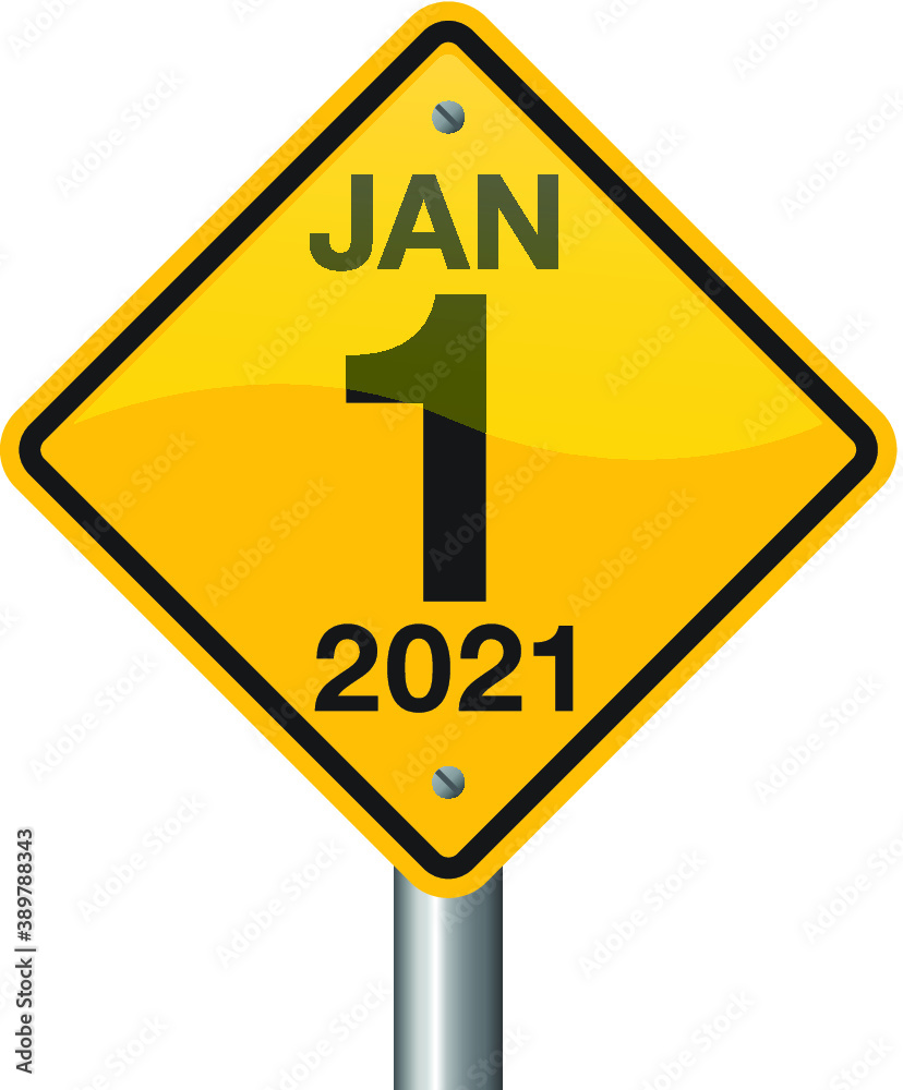 Vector illustration of road sign 2021. New Year is coming, wish you all the best as always in this coming new year. Vector illustration of road sign 2021. New Year is coming, wish you all the best as always in this coming new year.