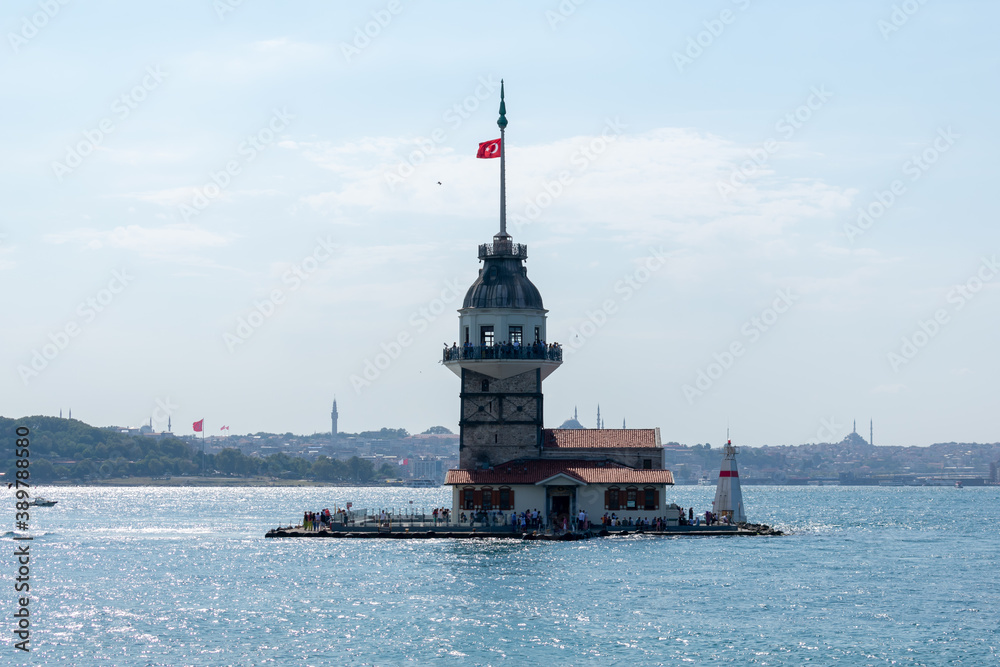view of the maiden's tower istanbul