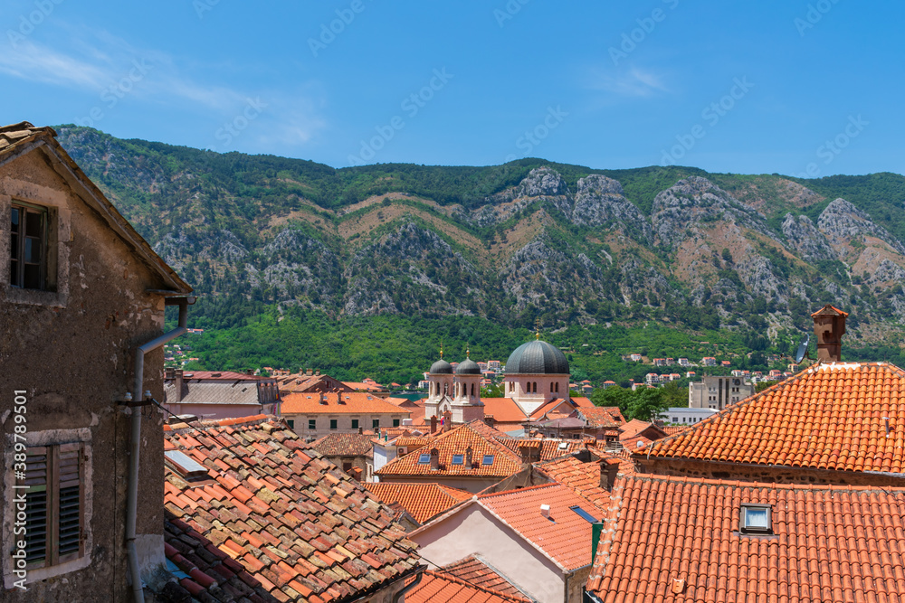 view of the old town of kotor