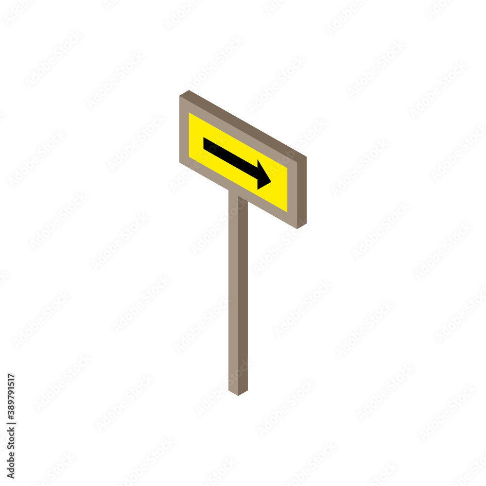 traffic signal park Isometric style icon