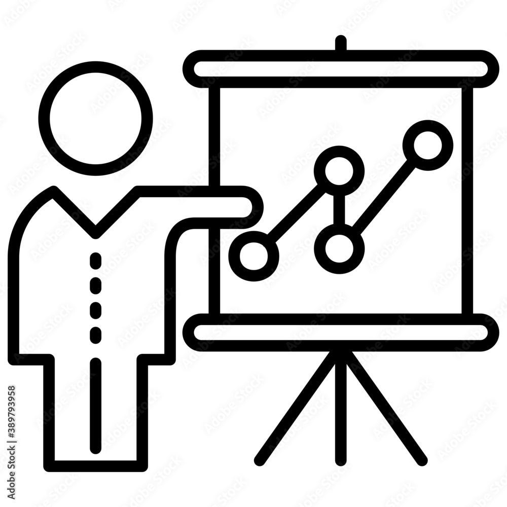 People in front of screen of graphical chart showing concept of business training
People in front of screen of graphical chart showing concept of business training