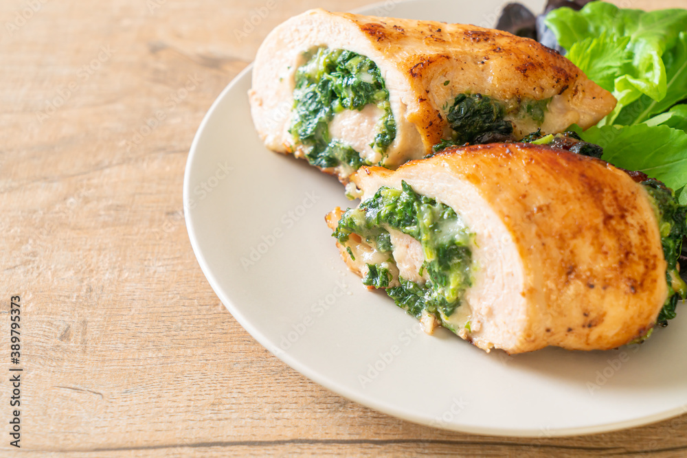 chicken breast stuffed with cheese and spinach