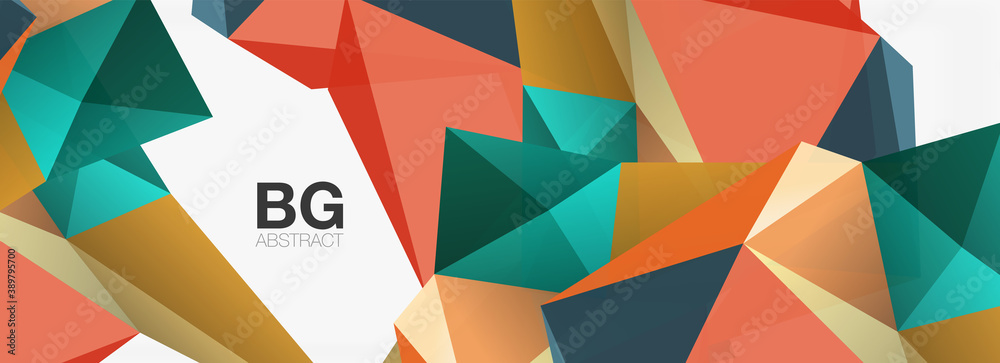 3d mosaic abstract backgrounds, low poly shape geometric design 3d mosaic abstract backgrounds, low poly shape geometric design