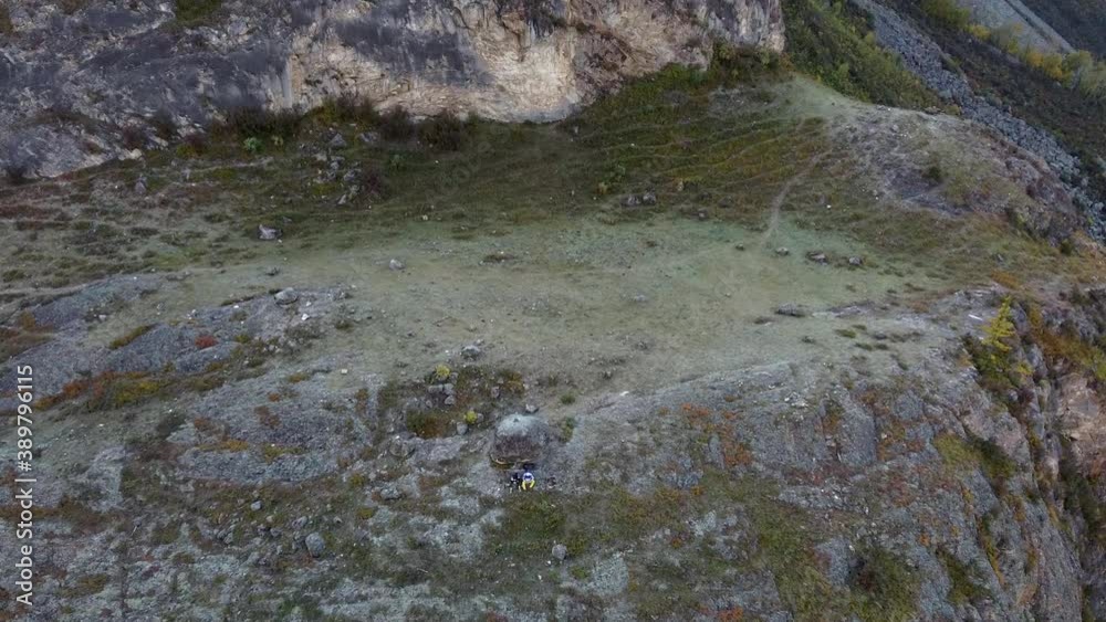 Zoom in mountain from bird's-eye. High quality FullHD footage Zoom in mountain from bird's-eye. High quality FullHD footage
