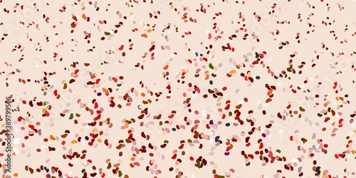 Light orange vector background with random forms.