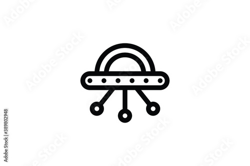 Transportation Outline Icon - Spaceship