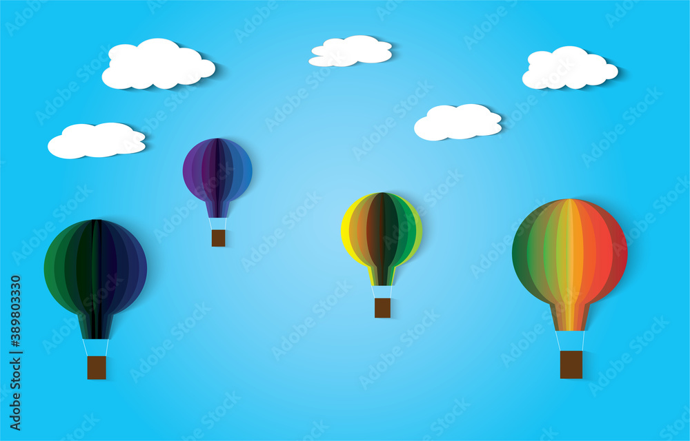 Clouds and balloons