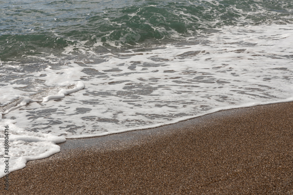 Obraz premium ocean waves and beach background