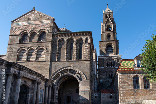 Cathedral of Le Puy en Velay in Auvergne in France 