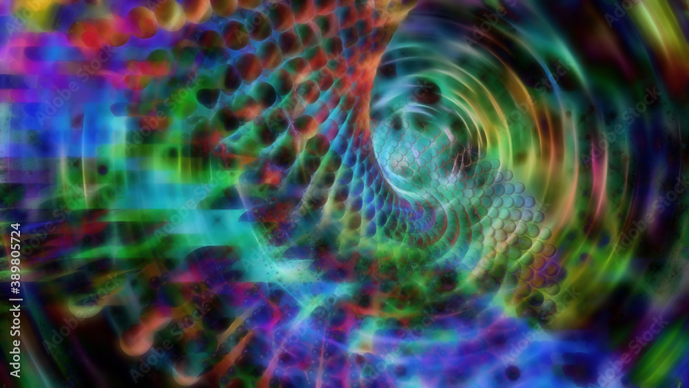 Abstract futuristic fractal background.