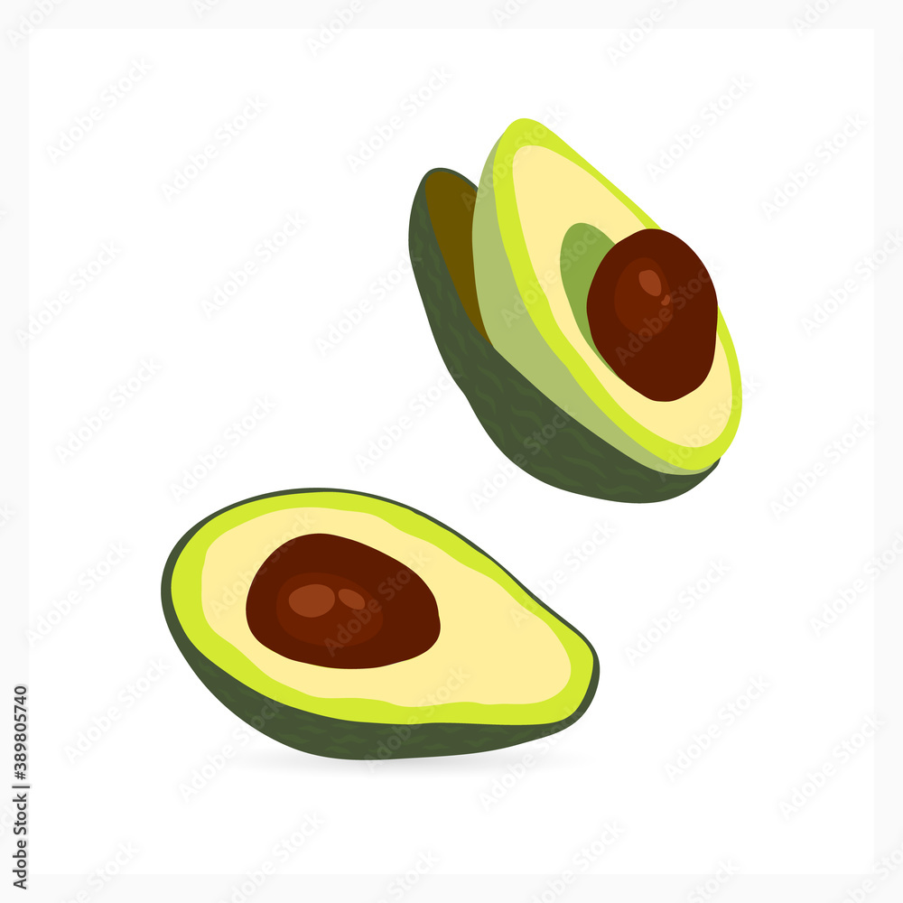 Avocado icon isolated on white. Food vector stock illustration. EPS 10 Avocado icon isolated on white. Food vector stock illustration. EPS 10