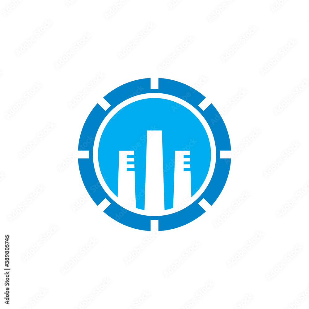 Abstract Factory vector , Industry Logo Abstract Factory vector , Industry Logo
