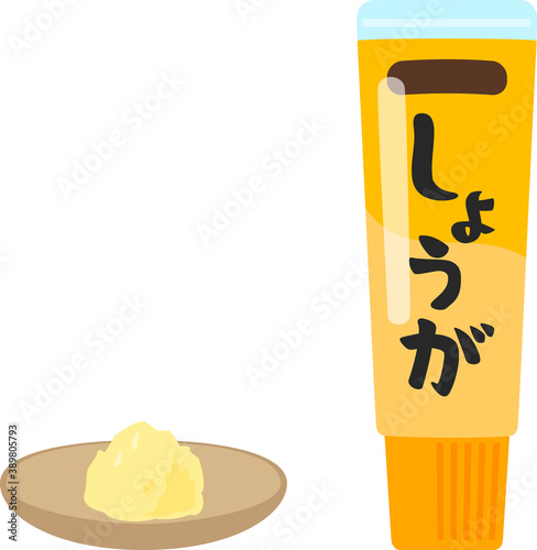 チューブ入りのおろしショウガ