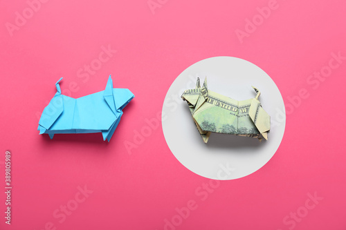 Origami bulls as symbol of ...