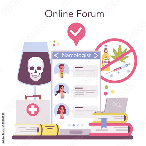 Narcologist online service or platform. Professional medical specialist