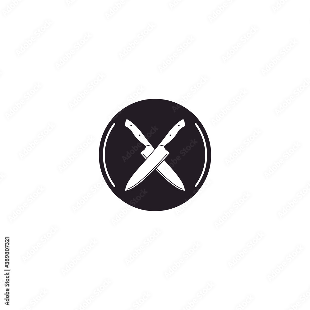 Knife logo template, design vector icon illustration Knife logo template, design vector icon illustration