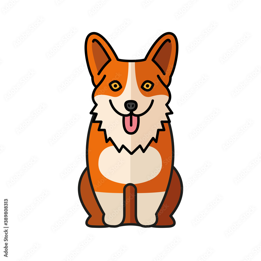 icelandic sheepdog pet mascot breed character