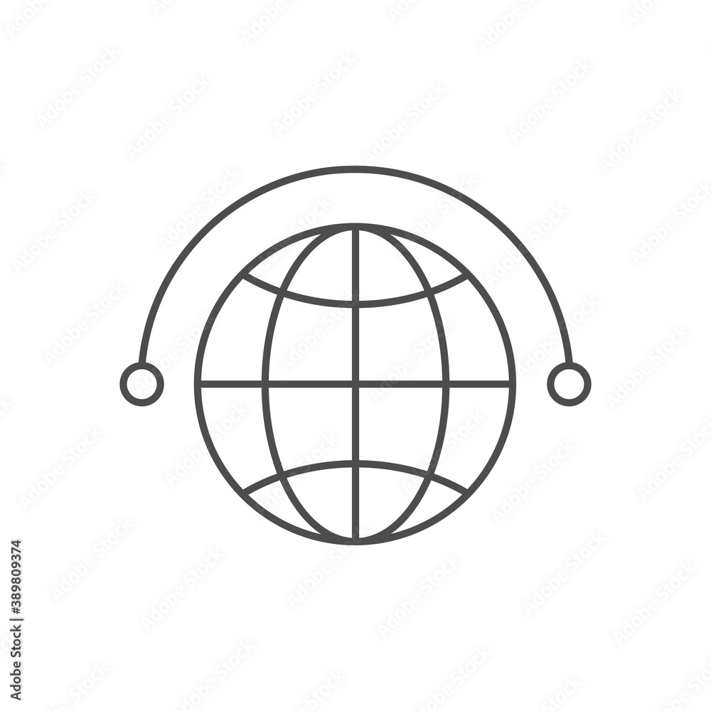 World wide web icon. Globe vector symbol isolated on the white background World wide web icon. Globe vector symbol isolated on the white background