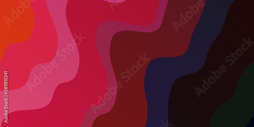 Light Pink, Red vector texture with wry lines.