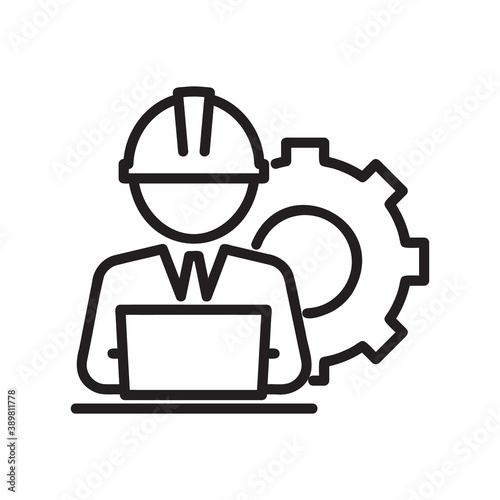 architect icon isolated on white background from architect collection. architect icon trendy and modern architect symbol for logo, web, app, UI. architect icon simple sign. 