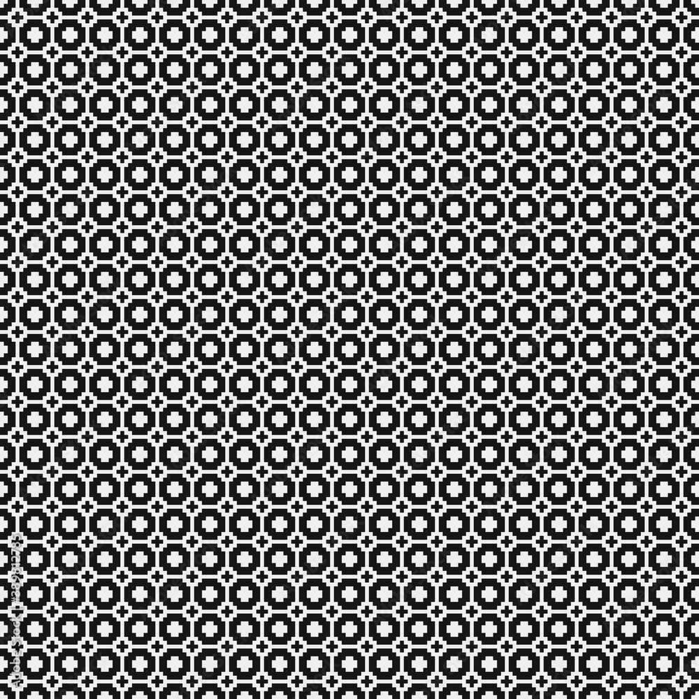 Abstract Cross Pattern Dots Logo generative computational art illustration