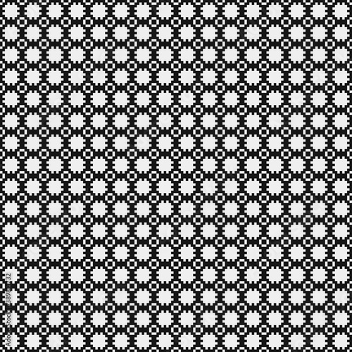 Abstract Cross Pattern Dots Logo generative computational art illustration