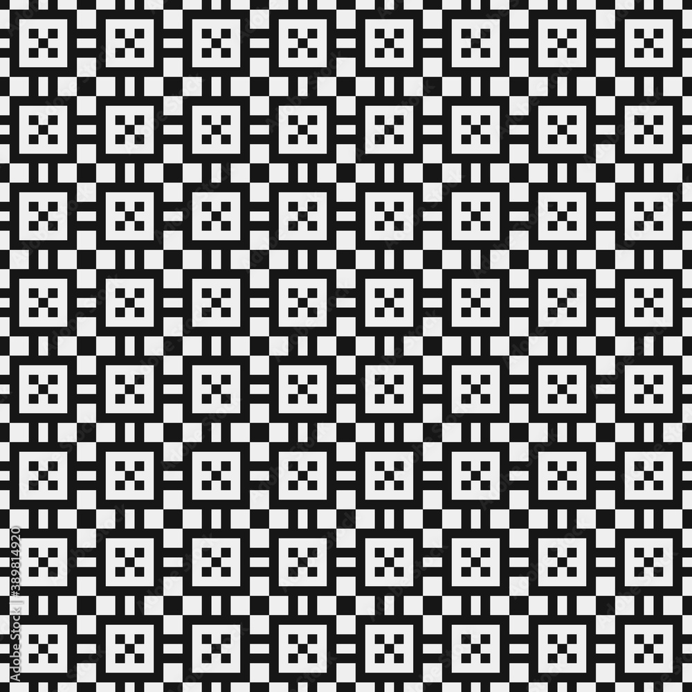 Fototapeta premium Abstract Cross Pattern Dots Logo generative computational art illustration