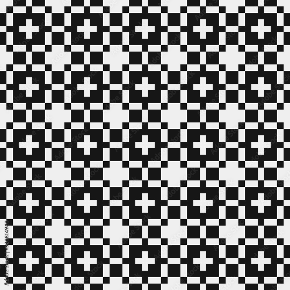 Abstract Cross Pattern Dots Logo generative computational art illustration