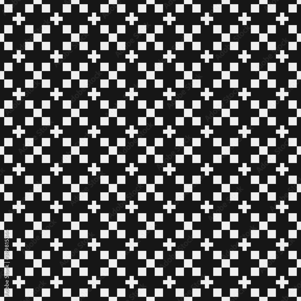 Abstract Cross Pattern Dots Logo generative computational art illustration