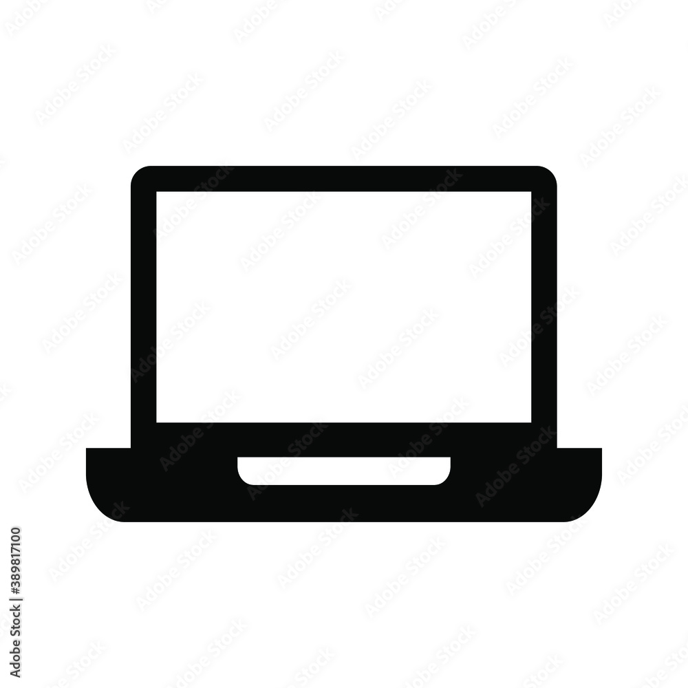 Laptop with pointer or cursor icon isolated. vector eps 10 Laptop with pointer or cursor icon isolated. vector eps 10