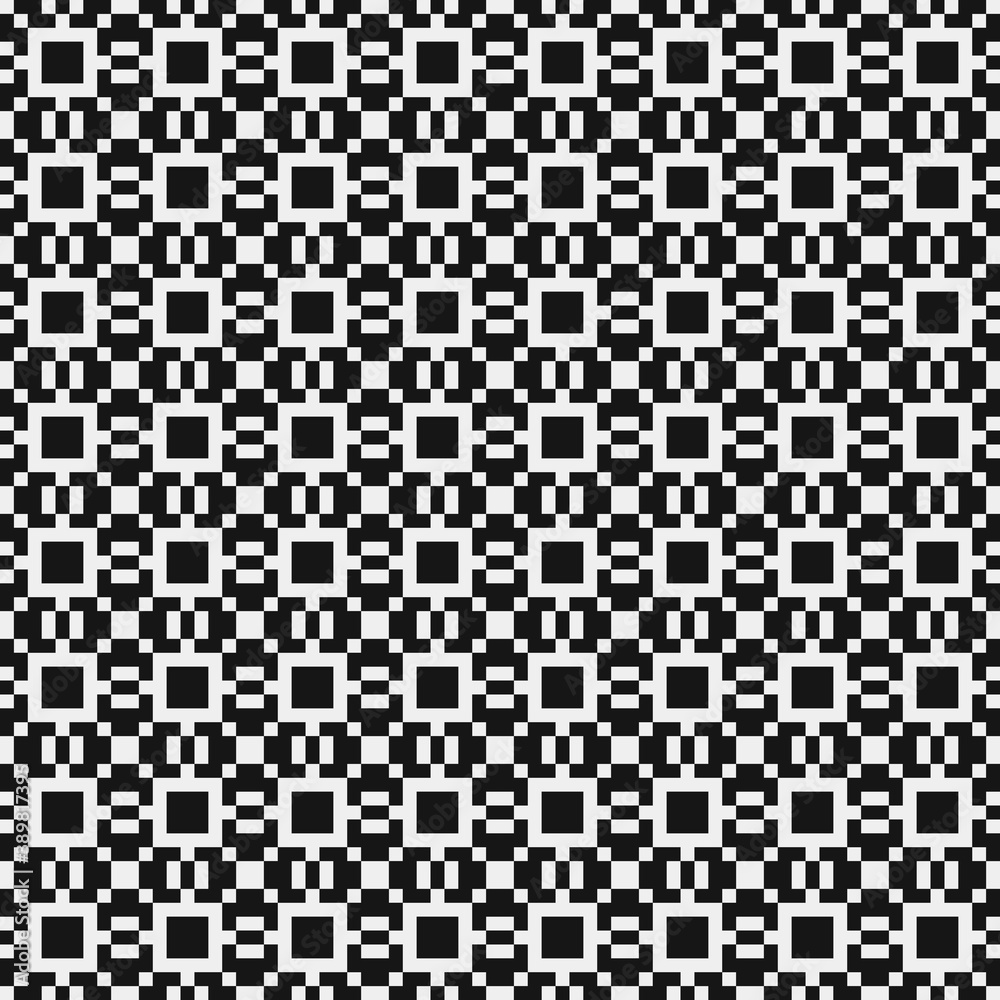 Fototapeta premium Abstract Cross Pattern Dots Logo generative computational art illustration