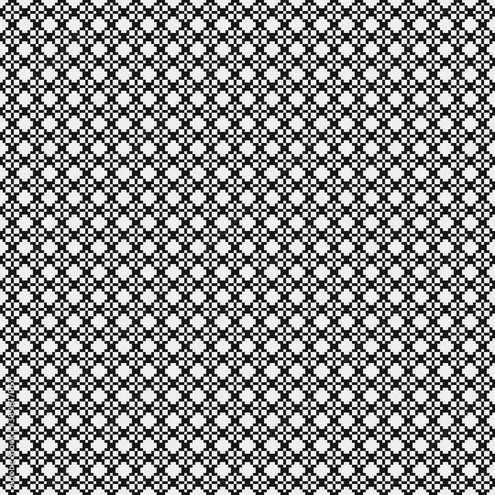 Fototapeta premium Abstract Cross Pattern Dots Logo generative computational art illustration