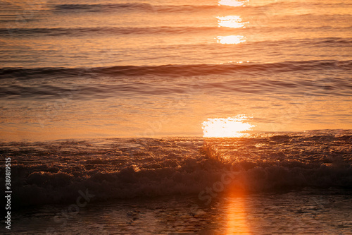 sunset on the beach