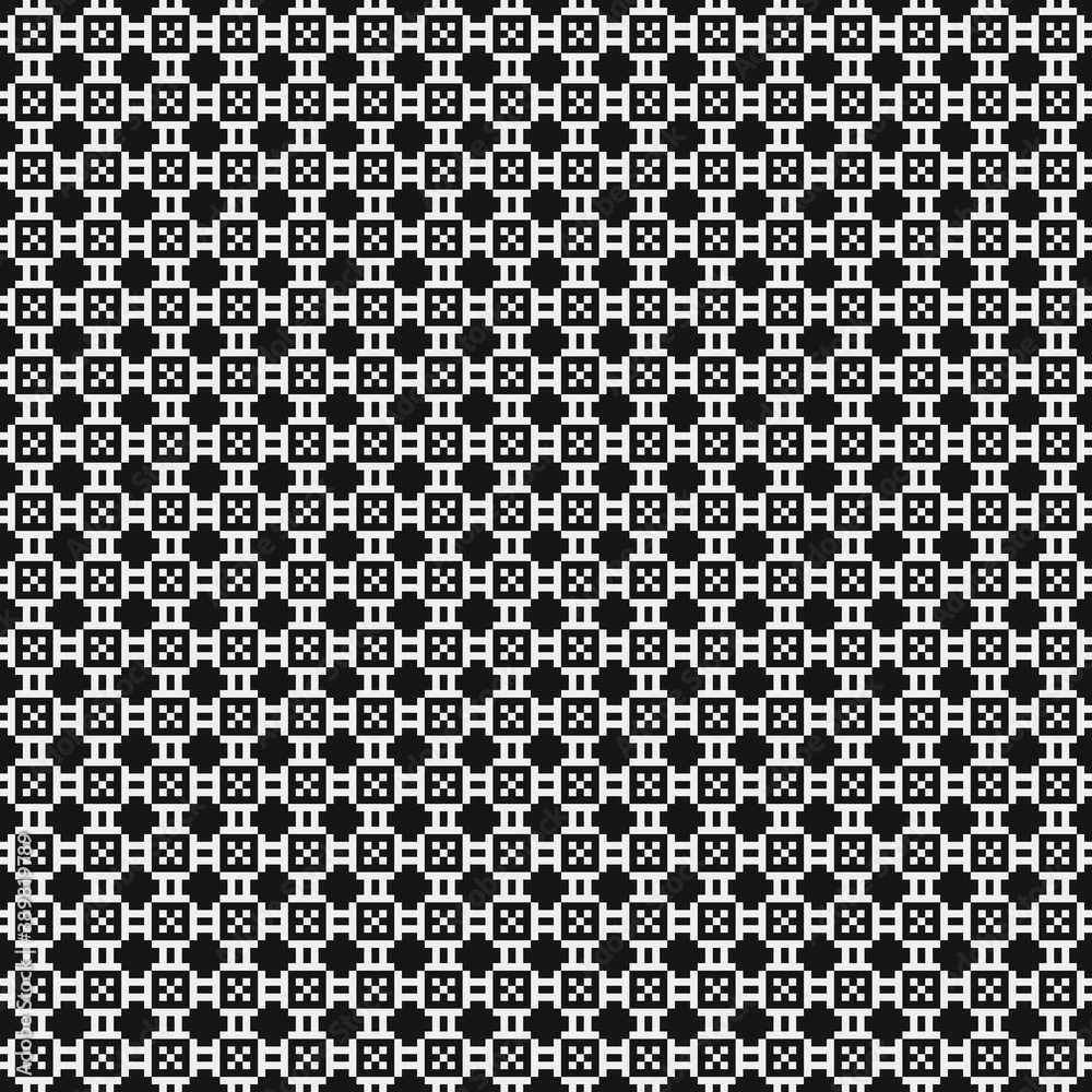 Abstract Cross Pattern Dots Logo generative computational art illustration