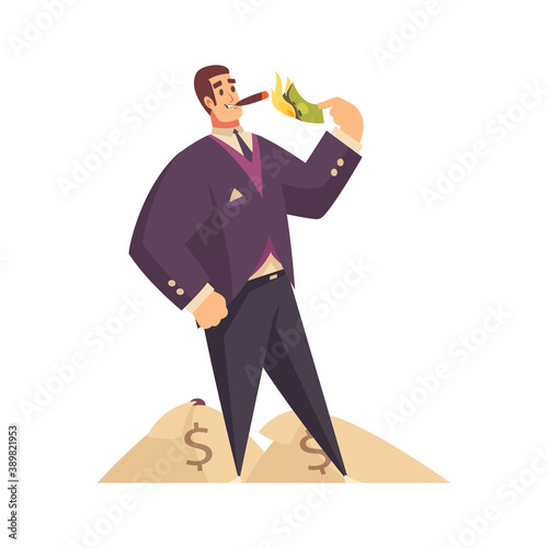 Smoking With Money Composition
