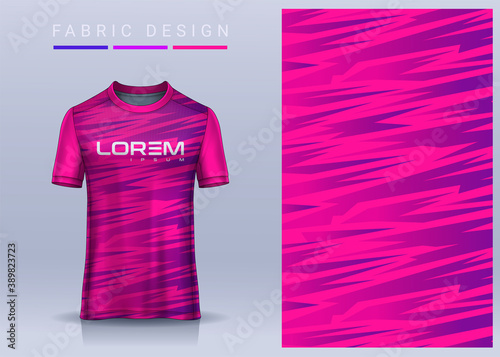 Fabric textile for Sport t-shirt ,Soccer jersey mockup for football club. uniform front and back view.