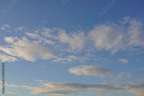 white cloudy blue background sky