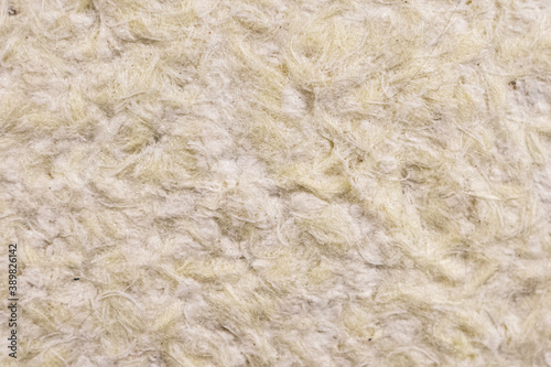 Macro photo texture of liquid wallpaper. The fiber structure is also similar to mineral wool photo