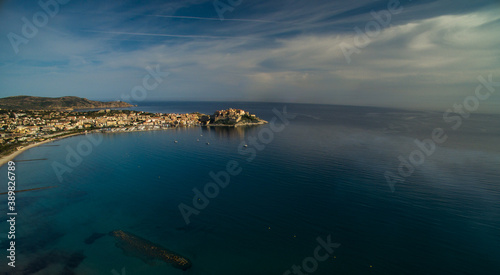 Aerial view of Calvi, Corsica, France © lightpoet