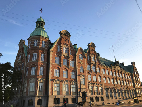 view at the city center of copenhagen Denmark