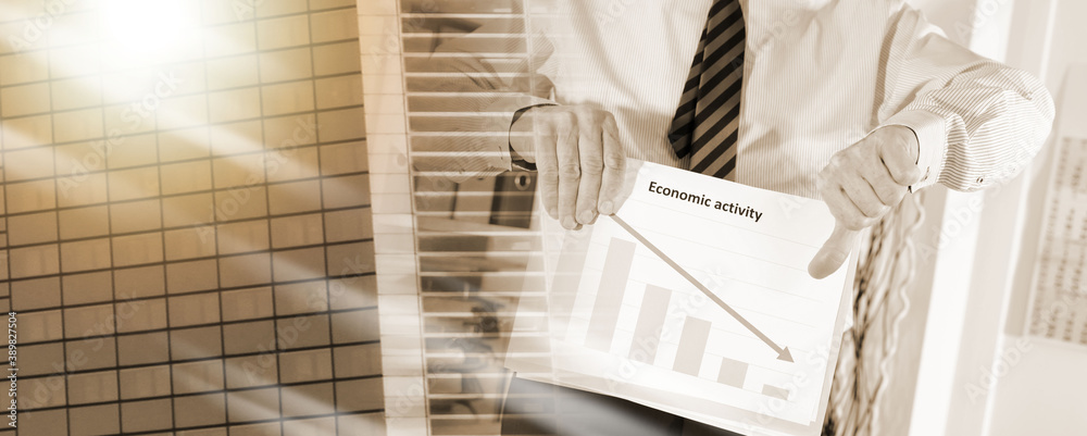 Falling down of economic activity; multiple exposure Falling down of economic activity; multiple exposure