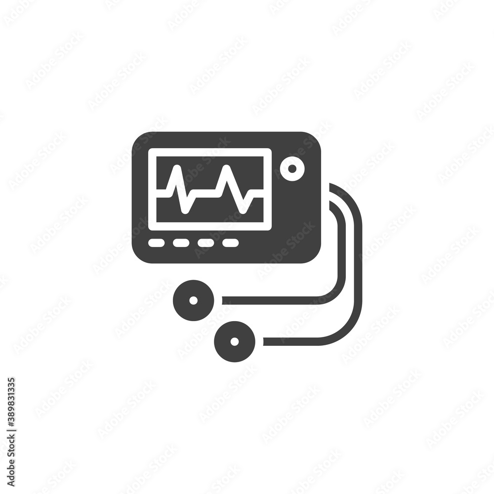 Ecg machine vector icon. filled flat sign for mobile concept and web design. Heartbeat machine display glyph icon. Symbol, logo illustration. Vector graphics Ecg machine vector icon. filled flat sign for mobile concept and web design. Heartbeat machine display glyph icon. Symbol, logo illustration. Vector graphics
