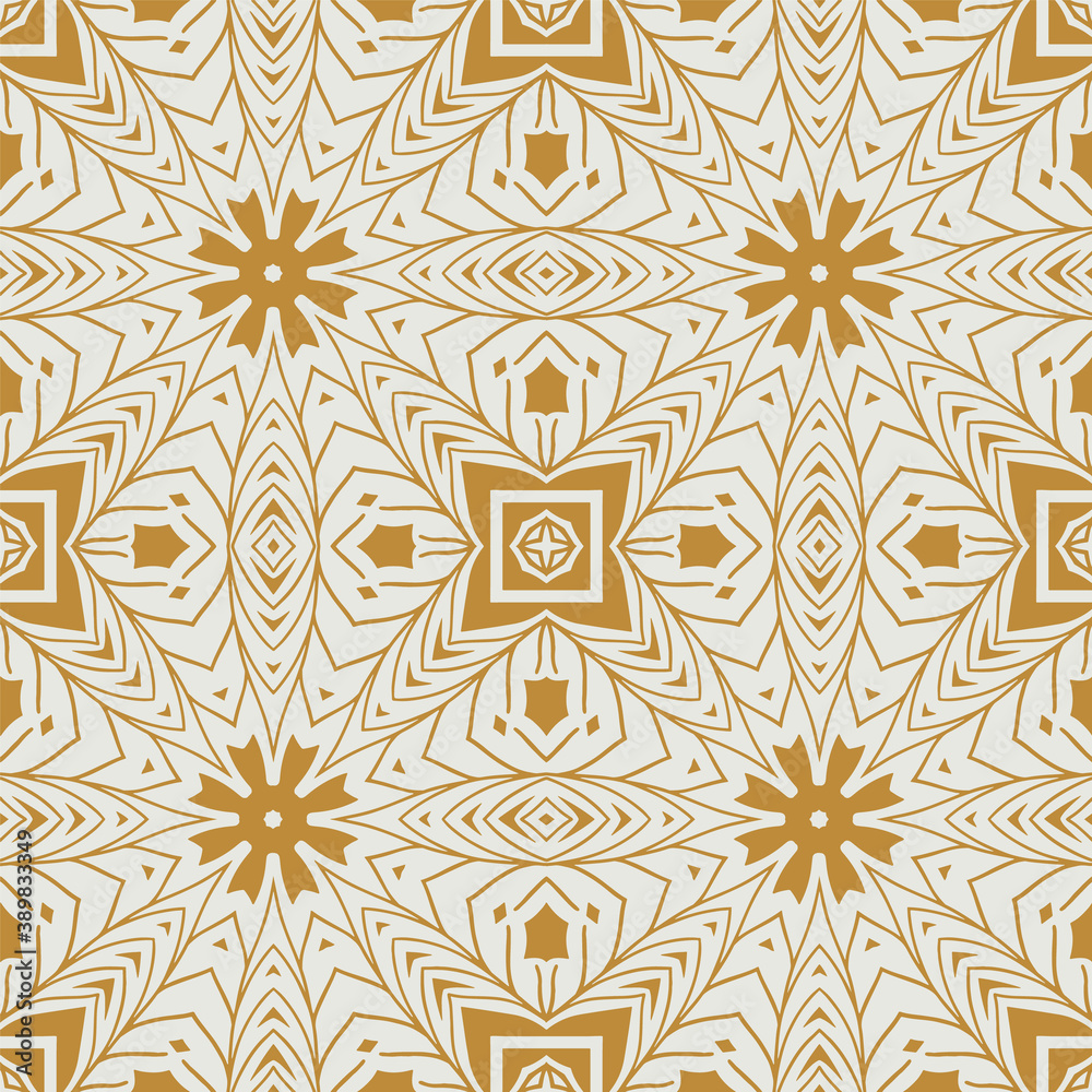 Vector ornamental ethnic style seamless pattern background. Vector ornamental ethnic style seamless pattern background.