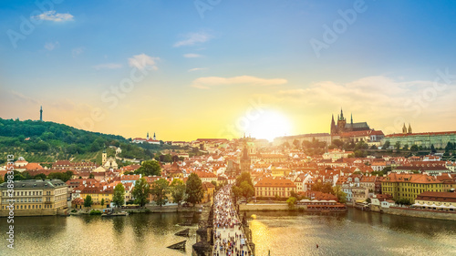 Prague at sunset © zevana