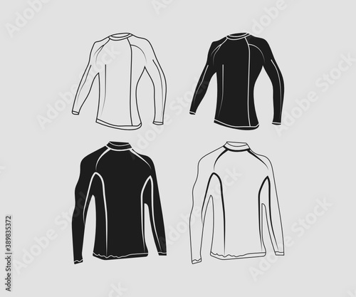 Surfing Dry Bag,Boardshorts,Rash Guard,Boots,Earplugs,Fins,Leash,Poncho,Watch,WaxTraction Pad, Surfboard Bag,Surfboard,Waterproof Camera,Wetsuit,Gloves,Hoods Vector Design Illustration Icon Symbol
