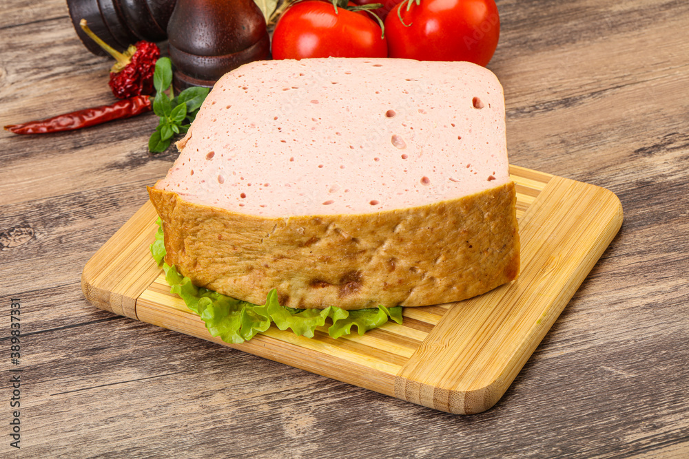 Homemade baked traditional meat loaf Homemade baked traditional meat loaf