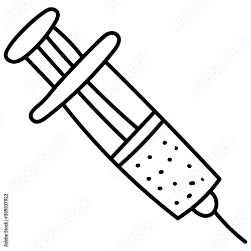 
A drugs injecting tool, syringe 
